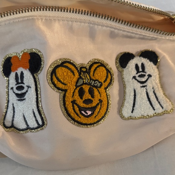 Disney White Belt Bag with Cartoon Patches - Picture 2 of 6